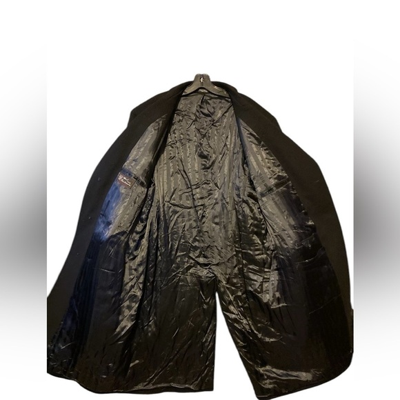MARIO VALENTE TORINO Made in Italy,Black Wool/Cashmere Men's Overcoat,EU54/US44R - Picture 6 of 8